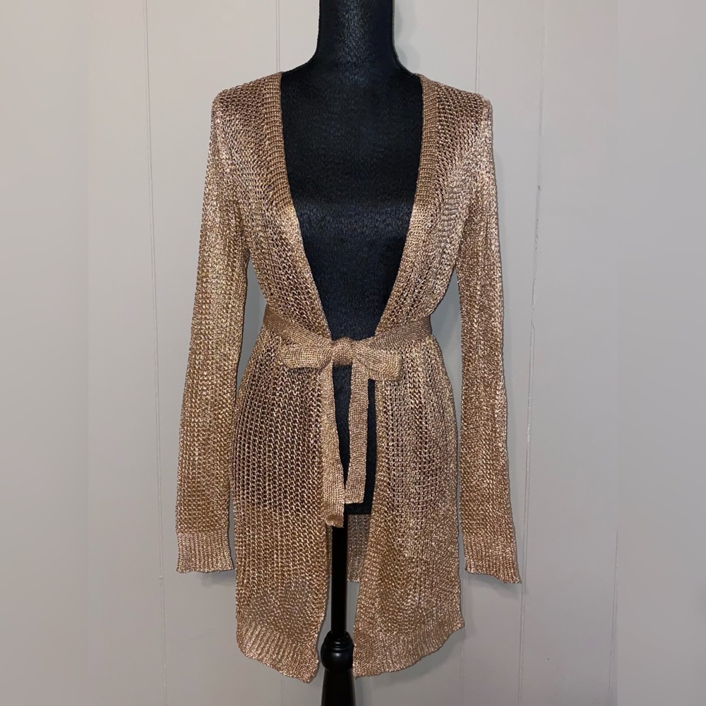 Metallic Knit Cardigan